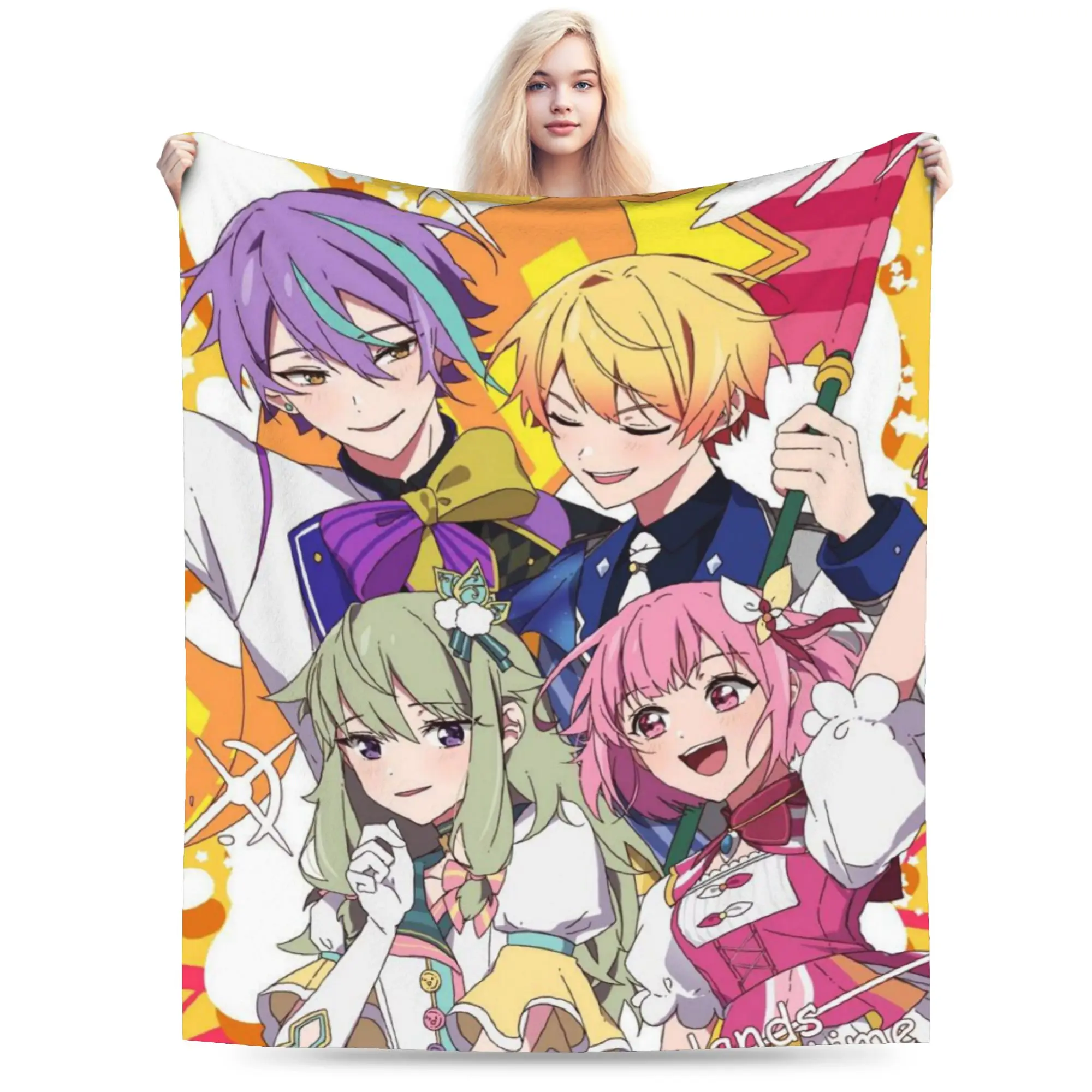 rui kamishiro tenma tsukasa Blanket Super Soft Warm Wonderlands x Showtime Throw Blankets for Couch Multi-size Bedspread