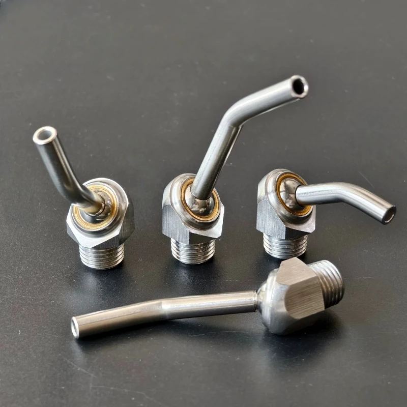 Numerical control lathe turret cooling 1/4-1/8-3/8 universal spherical elbow external thread sprinkler head