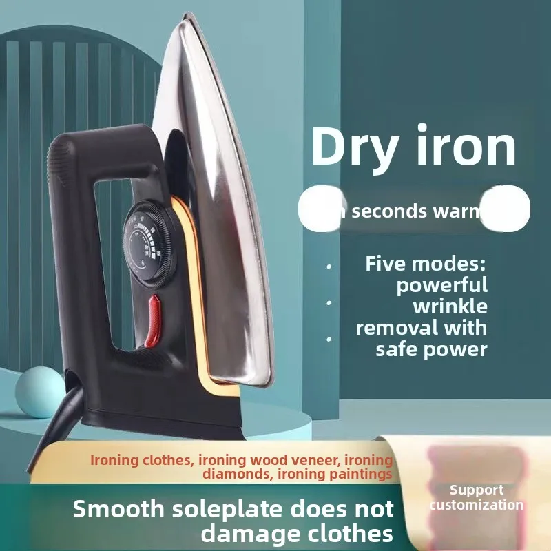 1000W Fashioned Dry Iron Electric Iron Without Adding Water Iron Clothes Wrinkle Removal Machine Professional Handheld Machine