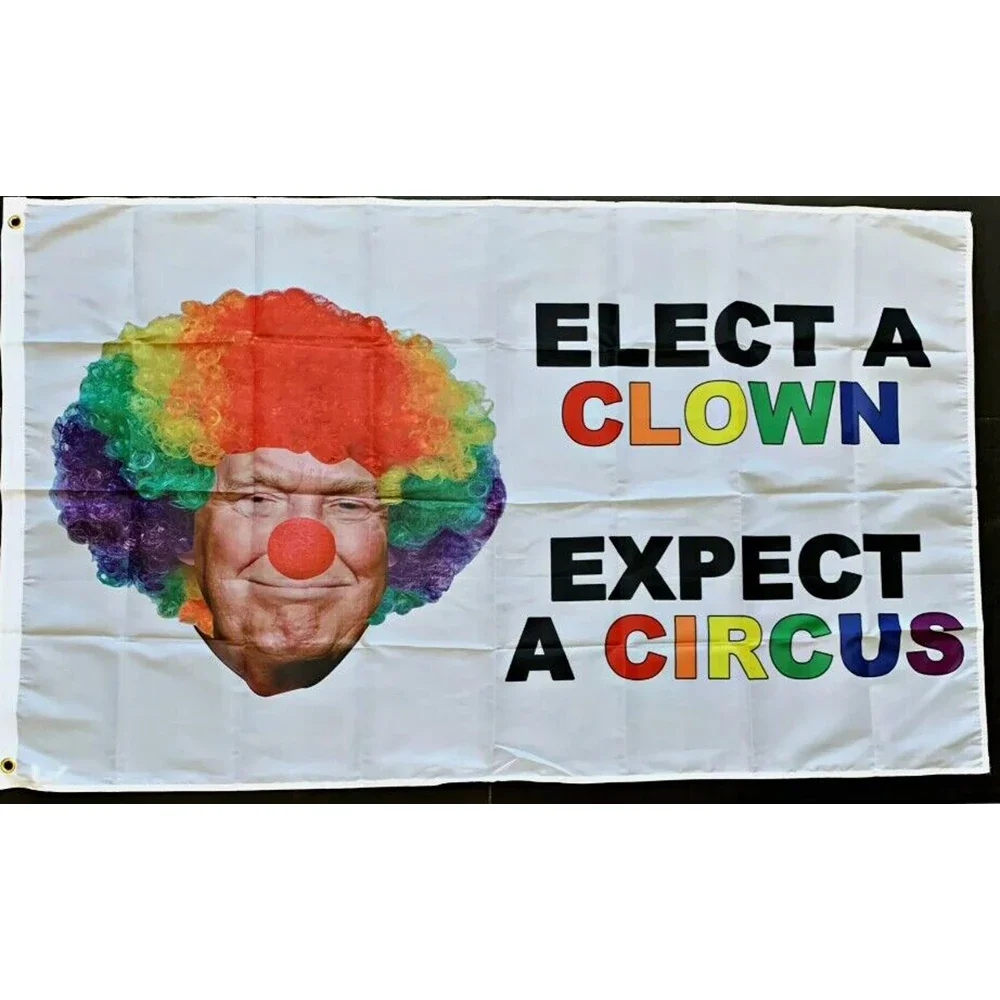 90x150cm SAVE AMERICA Flag of Harris Elect A Clown W BANNER WITH TWO GROMMETS No Flagpole