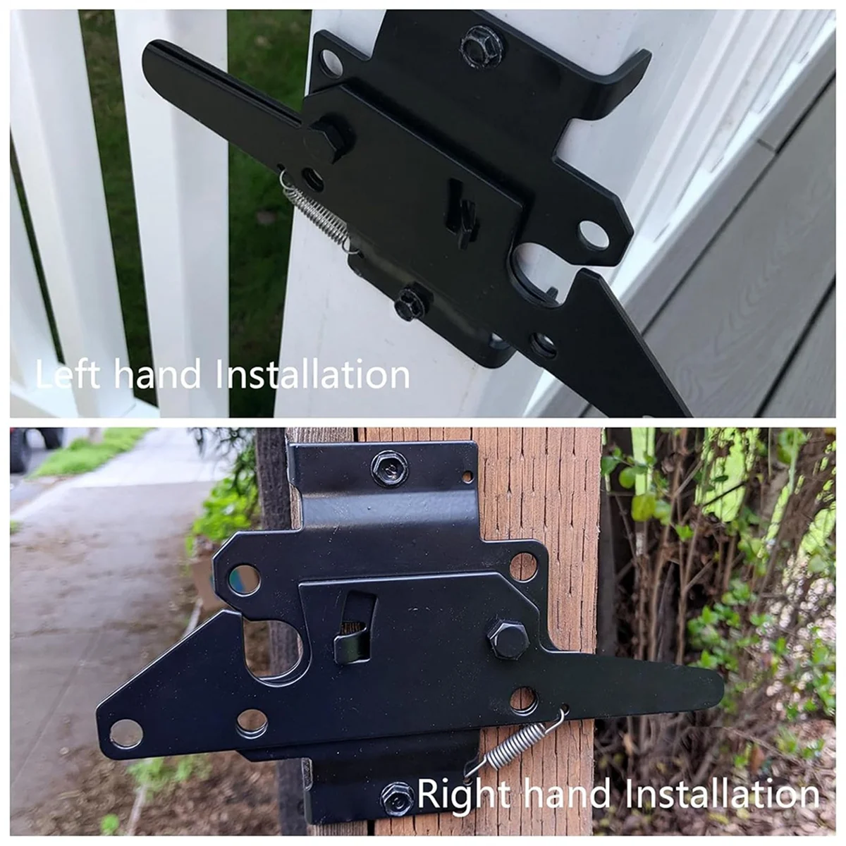 【New User-Coupon!】Heavy Duty Self-Locking Latches for Wooden Fences, Lever Latches for Garden Outdoor/Pool Doors Fence Hinges