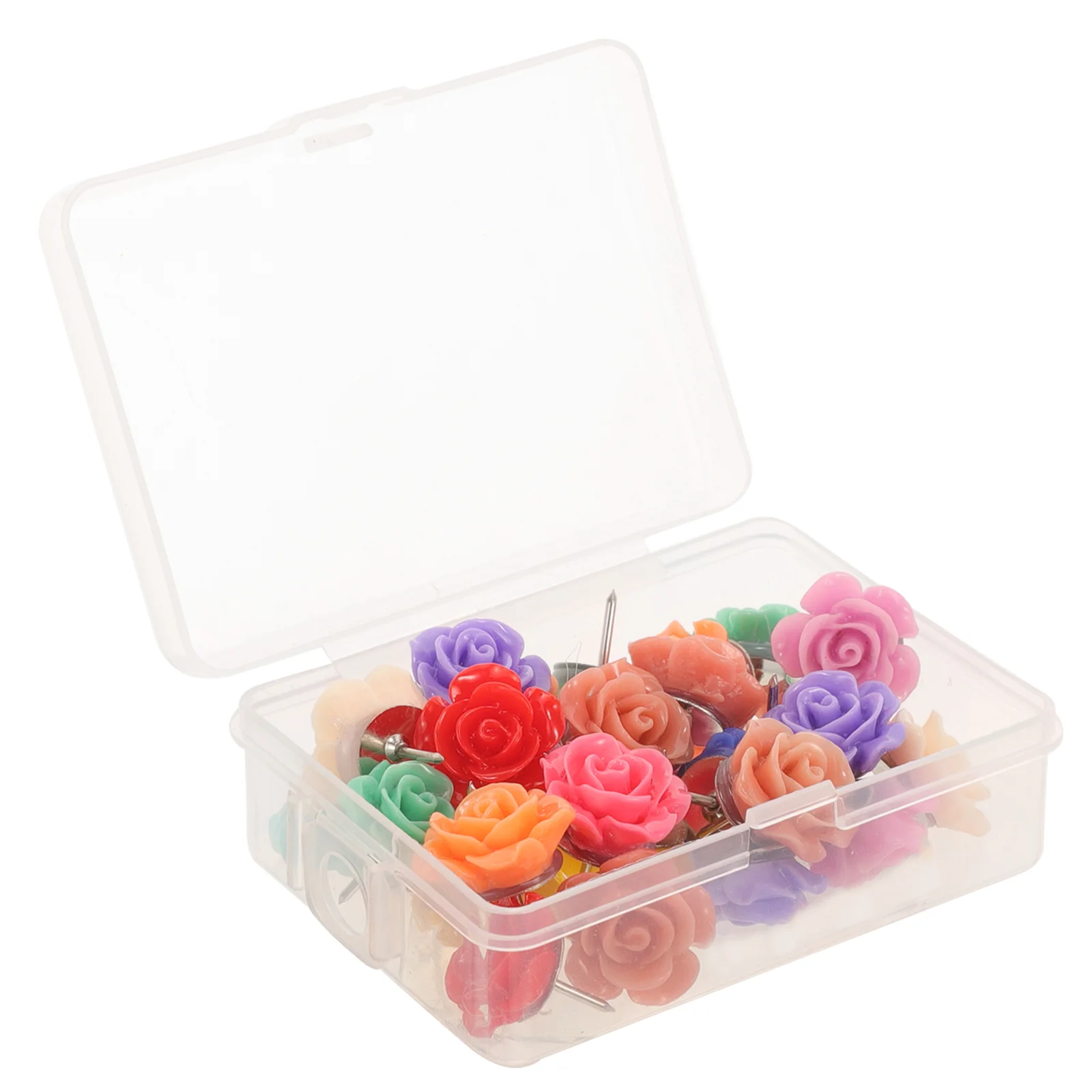 

30 Pcs Message Board Pin Portable Flower Pushpins Thumb Tacks Thumbtacks Posters Household Decor Decorative Multi-function Flat