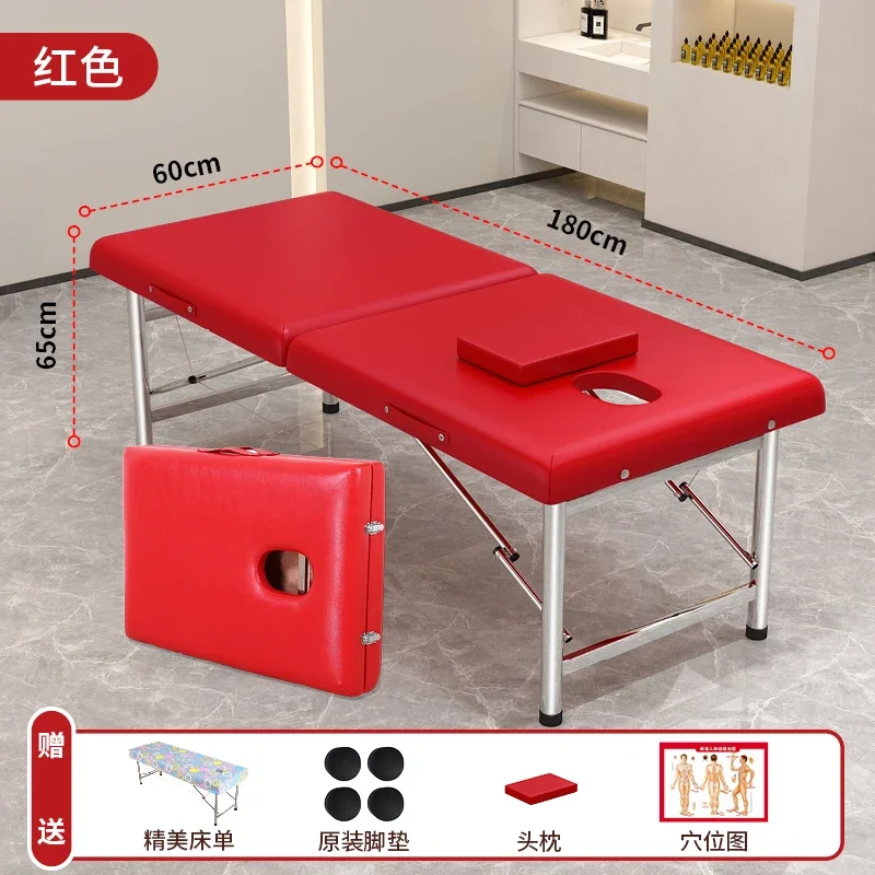 

yj7 Folding Massage Bed for Physiotherapy and Beauty Therapy, Portable Original Point Massage Bed with Holes