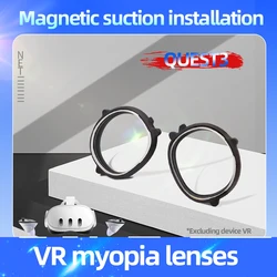For Meta Quest 3 Prescription Lenses Anti Blue Myopia Lens Quick Disassemble Magnetic Frame Glass for Quest3 VR Accessories New