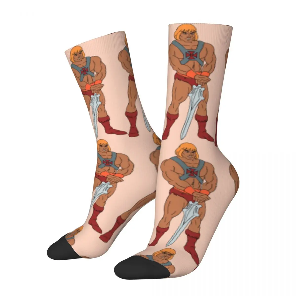 Happy Funny Men's Compression Socks Classic And Simple Vintage Harajuku He-Man Masters of Universe Ardent Casual Crew Sock