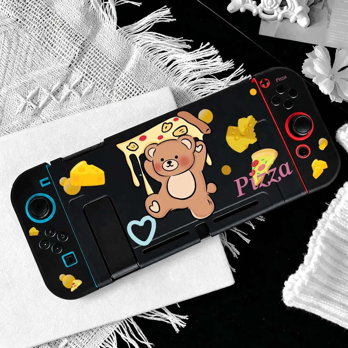 Anti-Falling Soft Shell Cover Anti-Scratch Shell Protector TPU Split Protective Case for Nintendo Switch NS Game Console