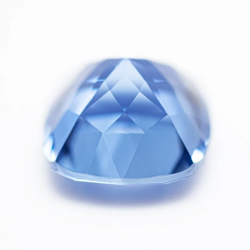 Lab Grown Sapphire Light Royal Blue Square Cushion VVS1 Selectable AGL Certificate Charms Beads Diy Jewelry Making Ring Material