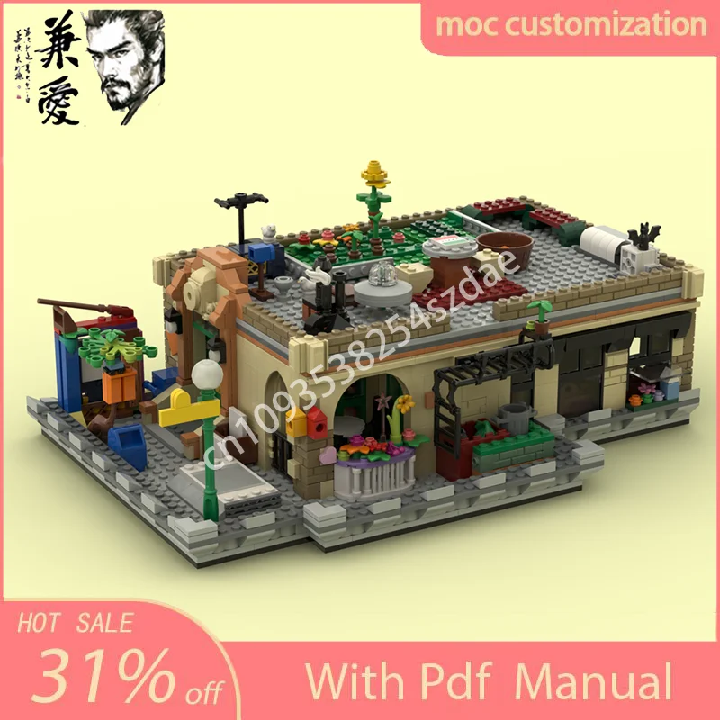 NEW 1481PCS Moc Sesame Suite Architecture Model Building Blocks DIY Creative Assembly Bricks Kids Holiday Gift