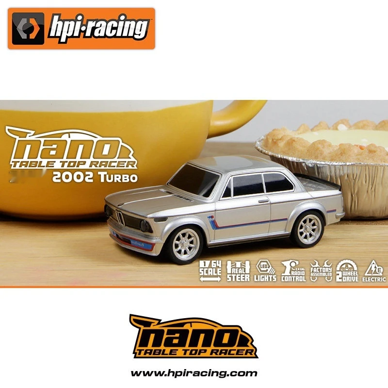 

Hpi Nano Ttr 1/64 Scale 2002 Electric Rc Simulation Model Car Mini Remote Control Micro Racing Vehicle Toy 161400 161401