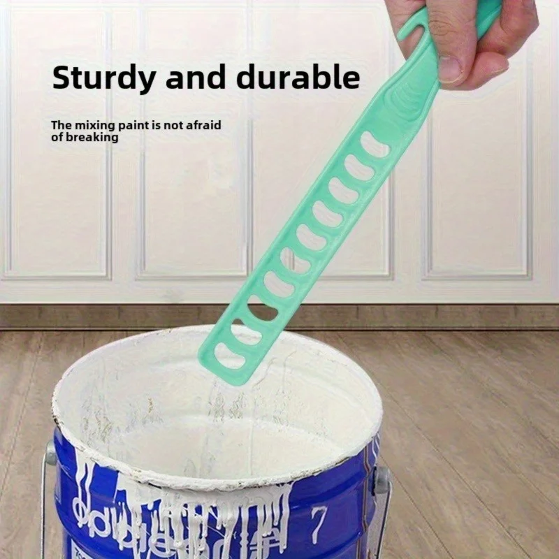 1pcs Silicone Manual Paint Stirrer Non-Powered Anti-Slip Latex Acrylic Mixer, Ergonomic Handle, Reusable Washable