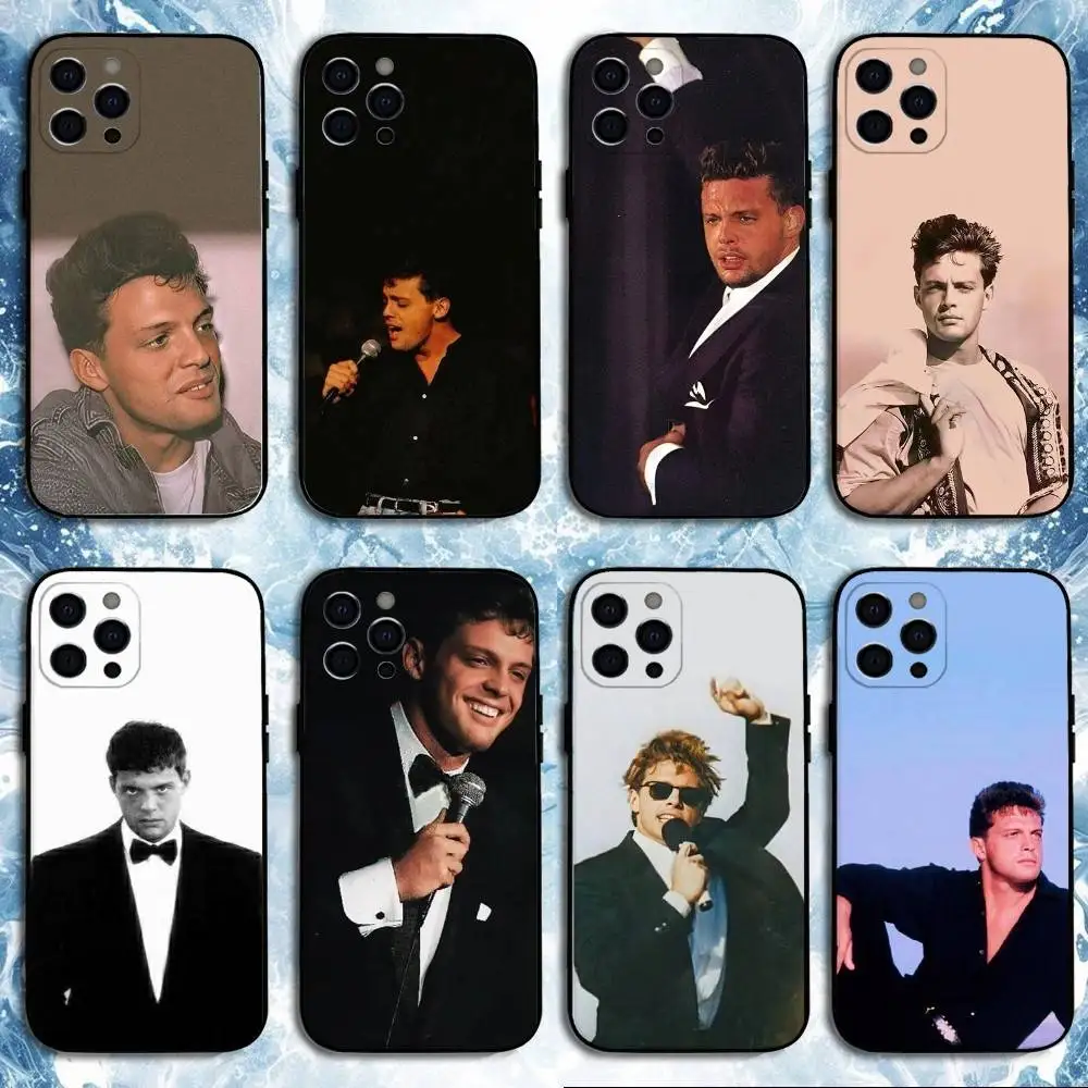 

Singer Luis M-Miguel Phone Case For iPhone 16,15,14,13,12,11 Plus,Pro Max, Soft Silicone Black Cover