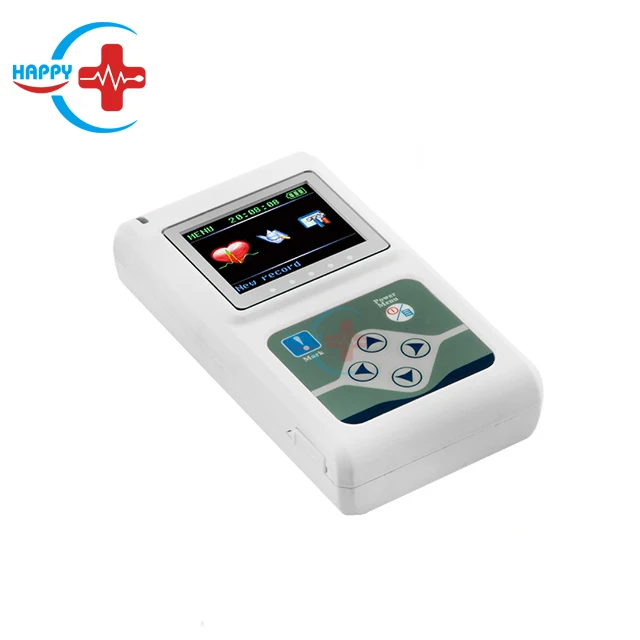 HC-H010 Portable 3-lead synchro analysis Medical 24hours Dynamic holter ECG monitor System/3 channels Holter ECG