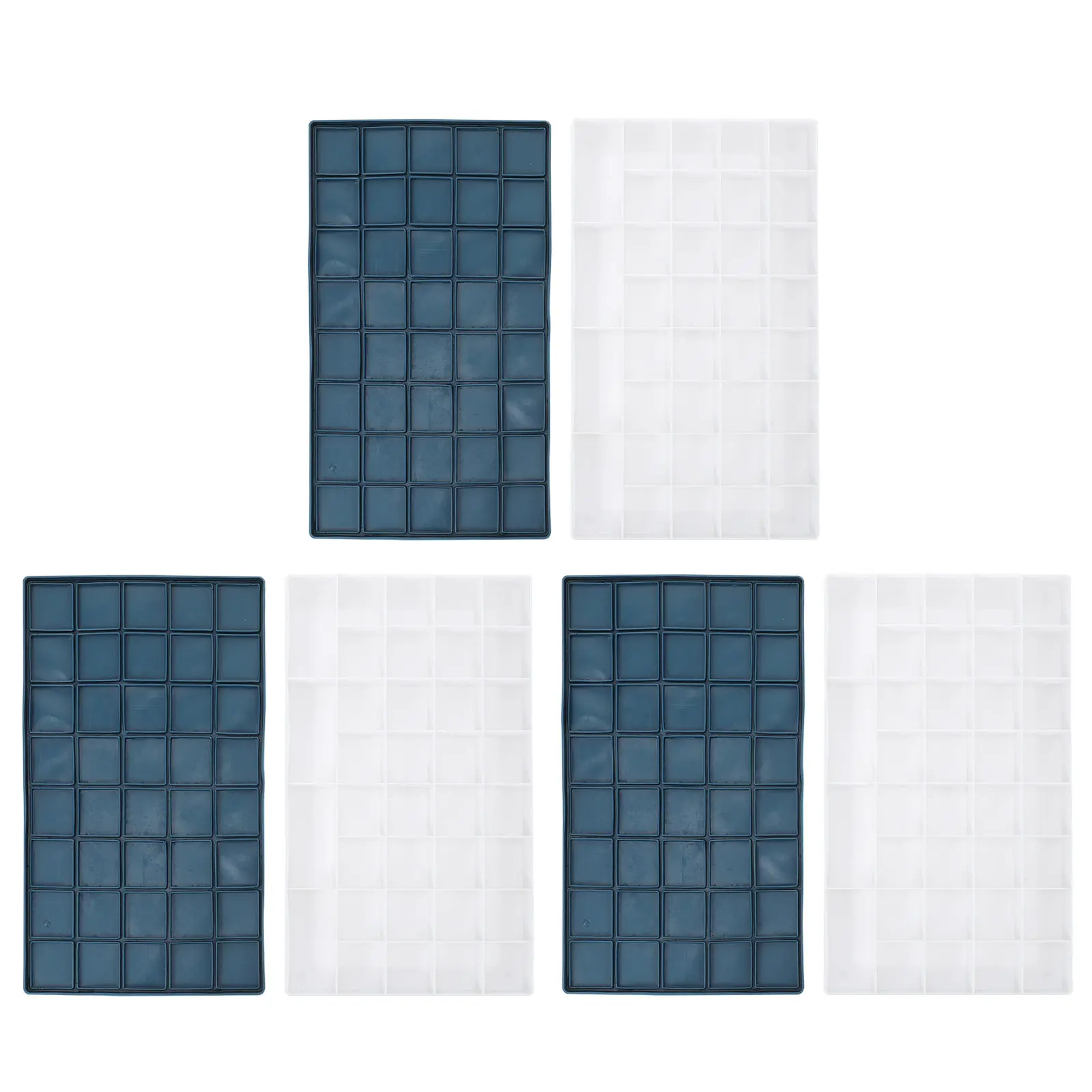 3Pcs Plastic Watercolor Box Large-Capacity Pigment Holder Easy to Clean Paint Container for Craftsmen Professionals