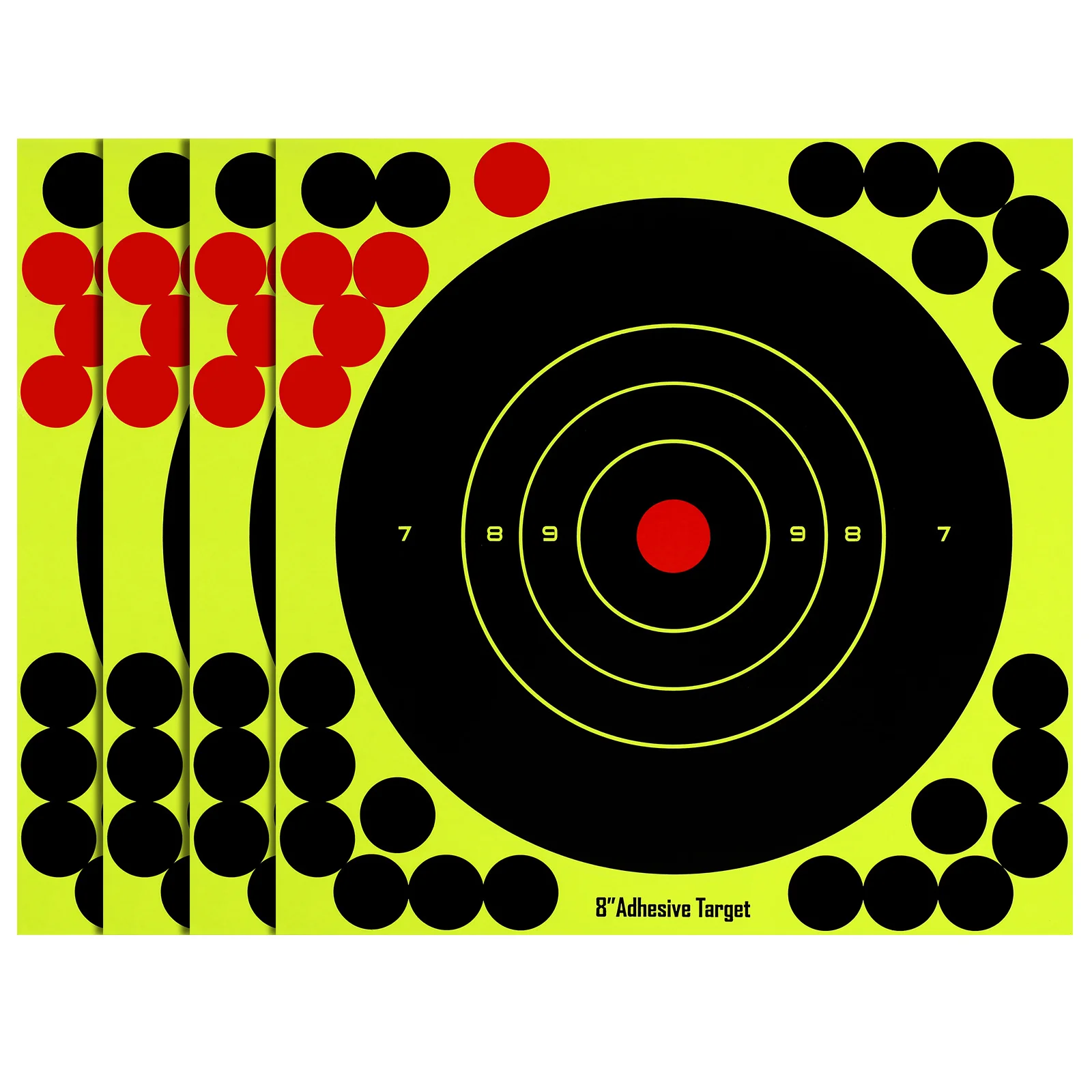 

25 pcs Aiming Stickers Self adhesive Targets Fluorescent Papers for Sports Archery Practice Exercise