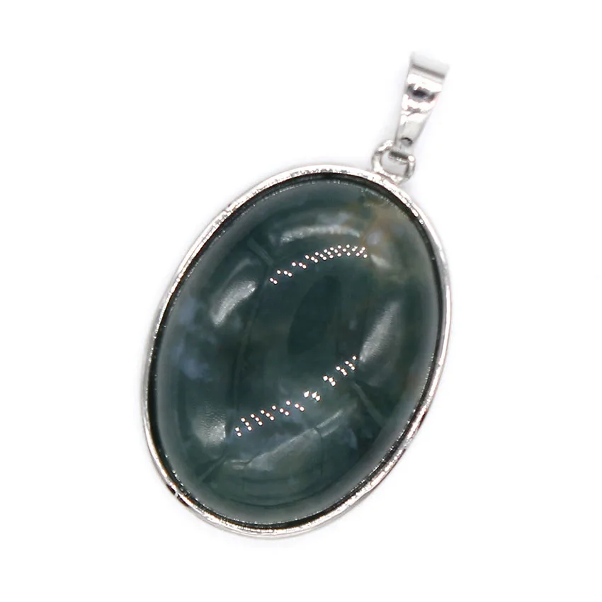 Natural Spectrolite Pendants For Women Natural Labradorite Crystal Agate Oval Stone Pendant Men Jewelry Making