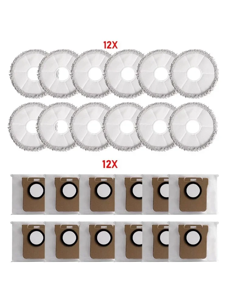 Worki na kurz, nakładki do mopa do Xiaomi X20 Plus/X10 Plus/X20 Max/X10+, części zamienne do Dreame L10 Ultra/S10/S10 Pro — zdjęcie 2