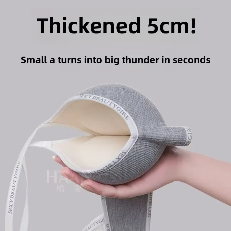 حمالة صدر مبطنة للأعلى للثدي الصغير - ملابس داخلية سميكة 10 سم مع أشرطة قابلة للتعديل، راحة لاسلكية ودعم الرفع #3
