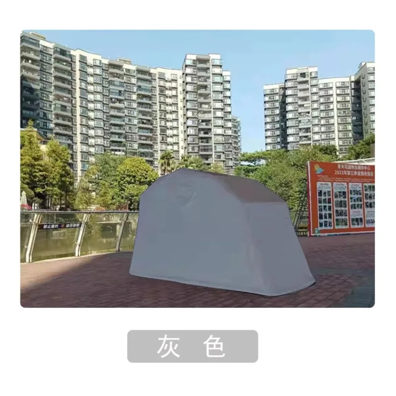 Motorcycle hood Semi-automatic Full automatic sunscreen Folding silver coated outdoor carport Motorcycle shed