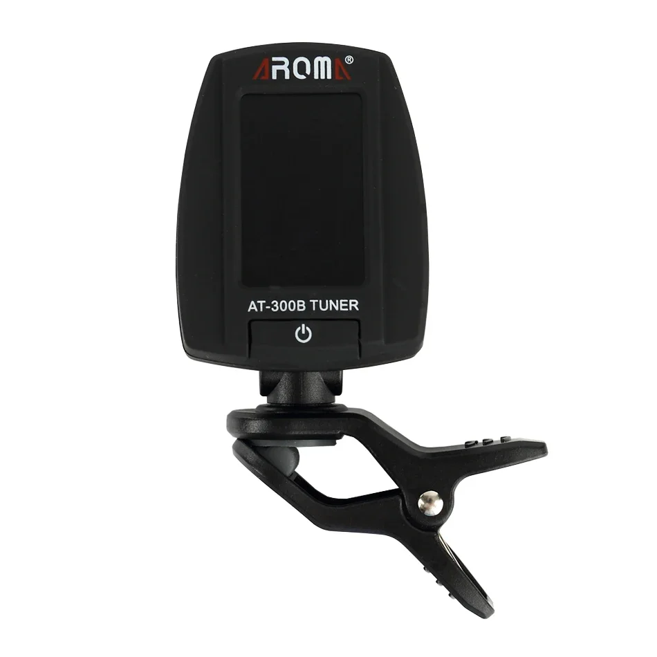 Aroma AT-300B Professional Guitar Bass Chromatic Clip On Digital Tuner Rotatable 360 Degree LCD Display