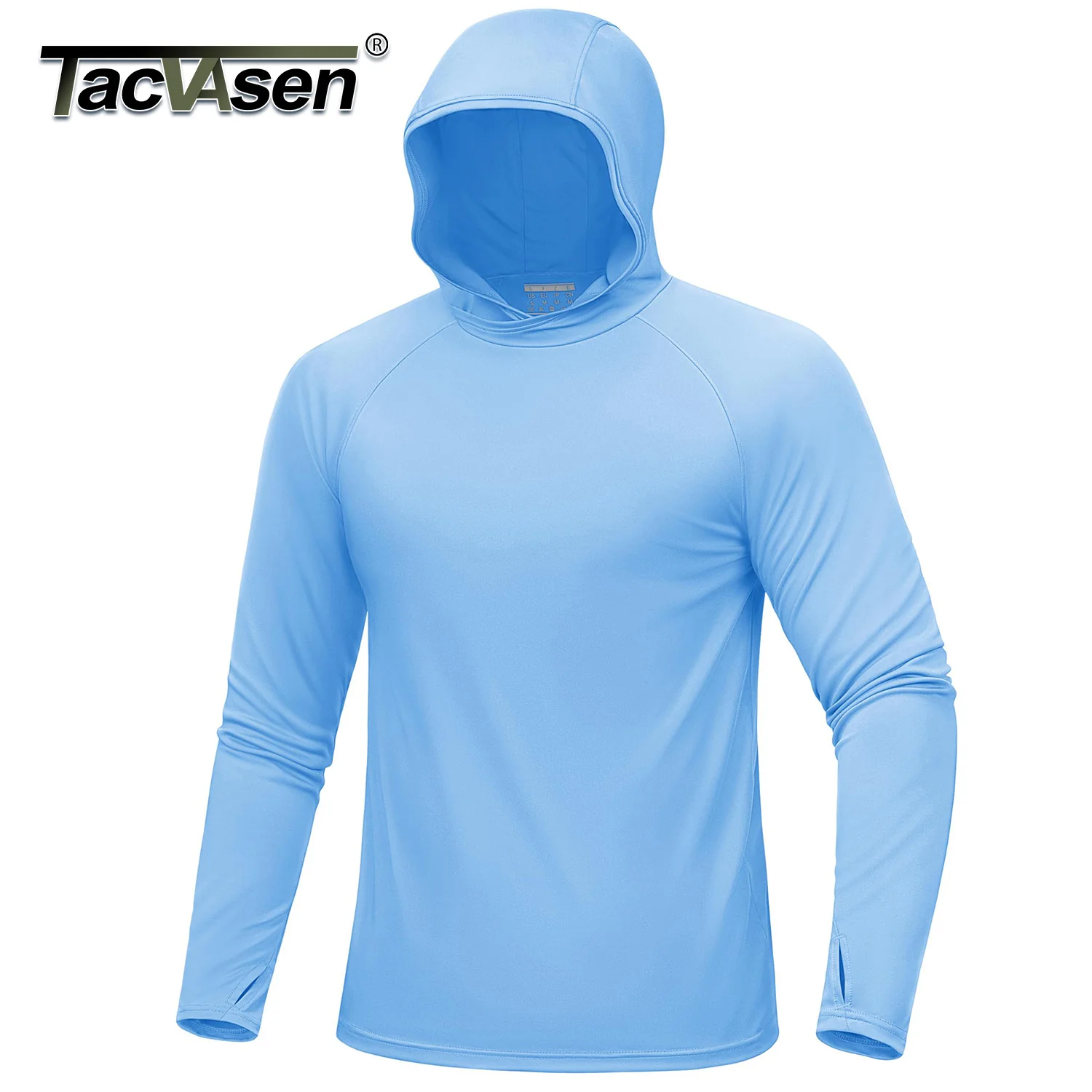 TACVASEN-T-shirt à Capuche Udissolve 50 + pour Homme, vaccage Rapide, UV, Nuits de Soleil, Sweat observateur, Course à Pied, Pêche, Performance Y-dissolvant 1