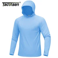 TACVASEN-T-shirt à Capuche Udissolve 50 + pour Homme, vaccage Rapide, UV, Nuits de Soleil, Sweat observateur, Course à Pied, Pêche, Performance Y-dissolvant 1