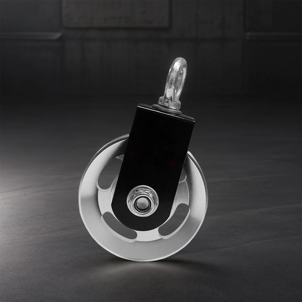 اللياقة البدنية كابل بكرة عجلة بكرة سبائك الألومنيوم نظام بكرة صامت الثقيلة DIY أجهزة لياقة بدنية للمنزل الصالة الرياضية تجريب