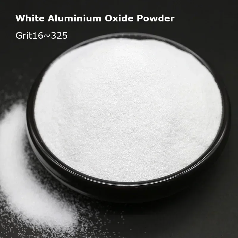 1kg Abrasive White Corundum Fused Aluminum Oxide Powder For Sand Blasting Rust Removal Carving Polishing Grit16~325