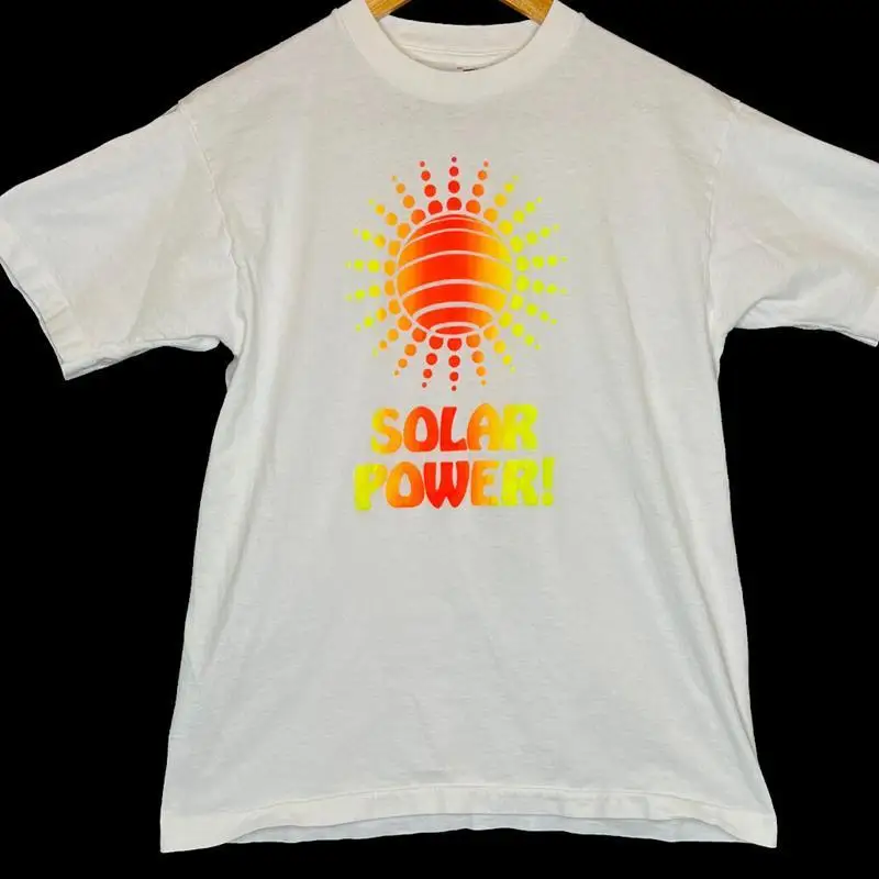 Vintage 90S Solar Power T Shirt Energy Green Environment