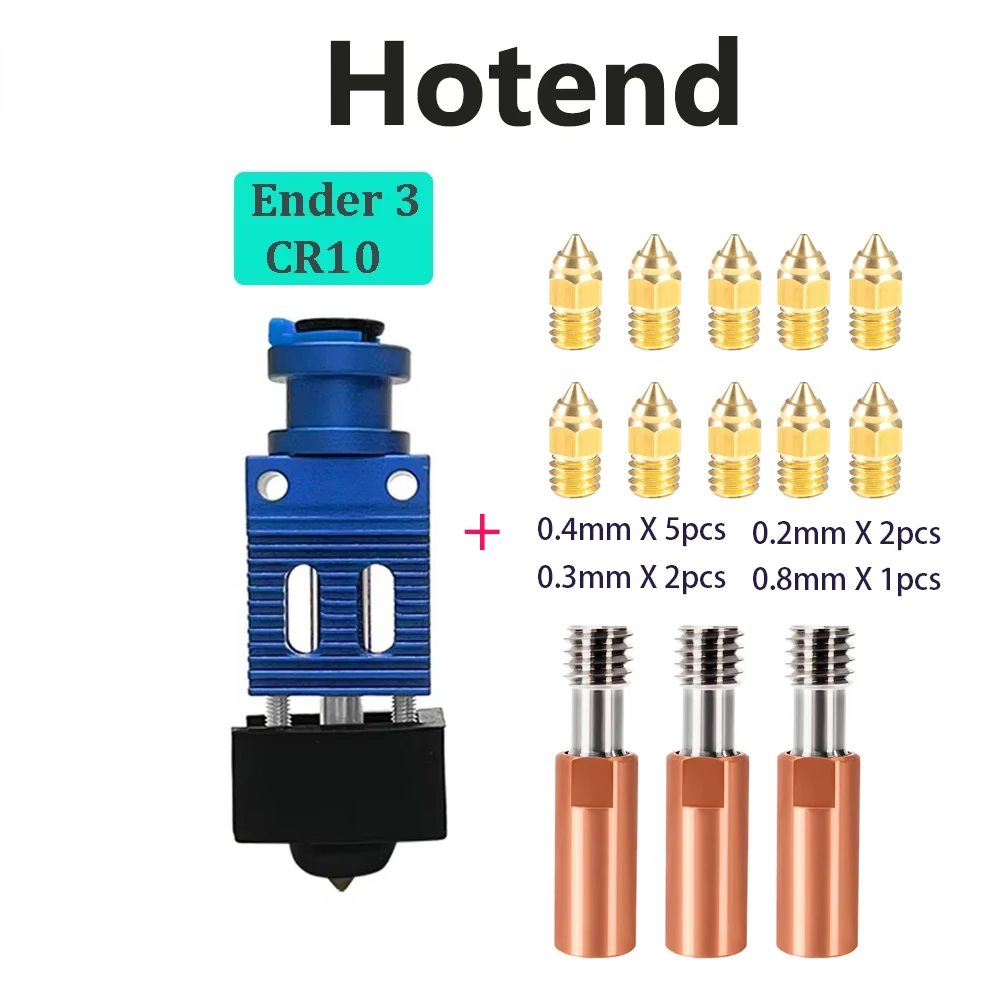 

Цельнометаллическая J-образная головка для Ender3 CR-10/CR-10S Ender5 Hotend Extruder Hotend Kit для Creality Bowden Extruder, детали 3d-принтера