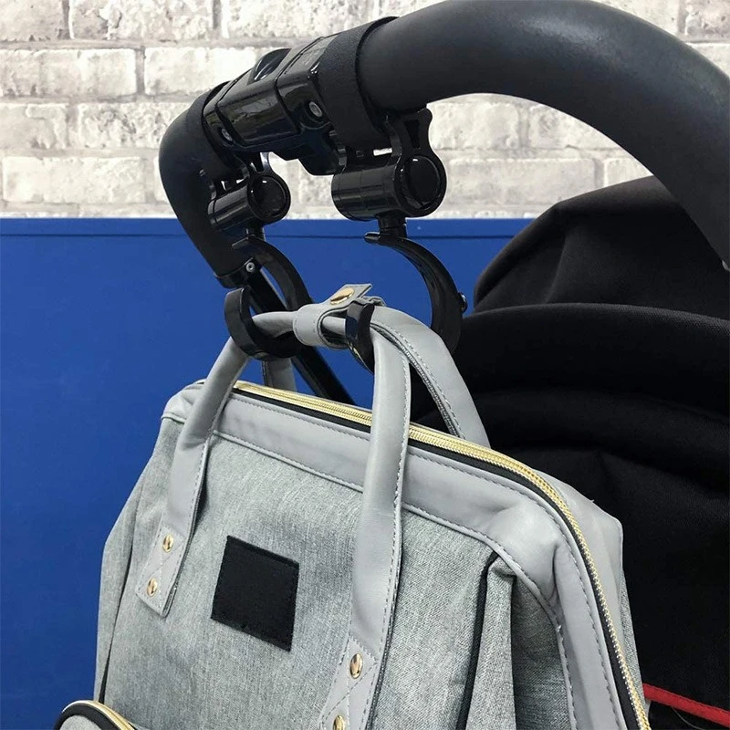 2/5/10 Stück Kinderwagenhaken Mehrzweck-Babywagenhaken zum Aufhängen von Wickeltaschen Baby-Artikel-Organizer Babywagen-Zubehör – Detail 5