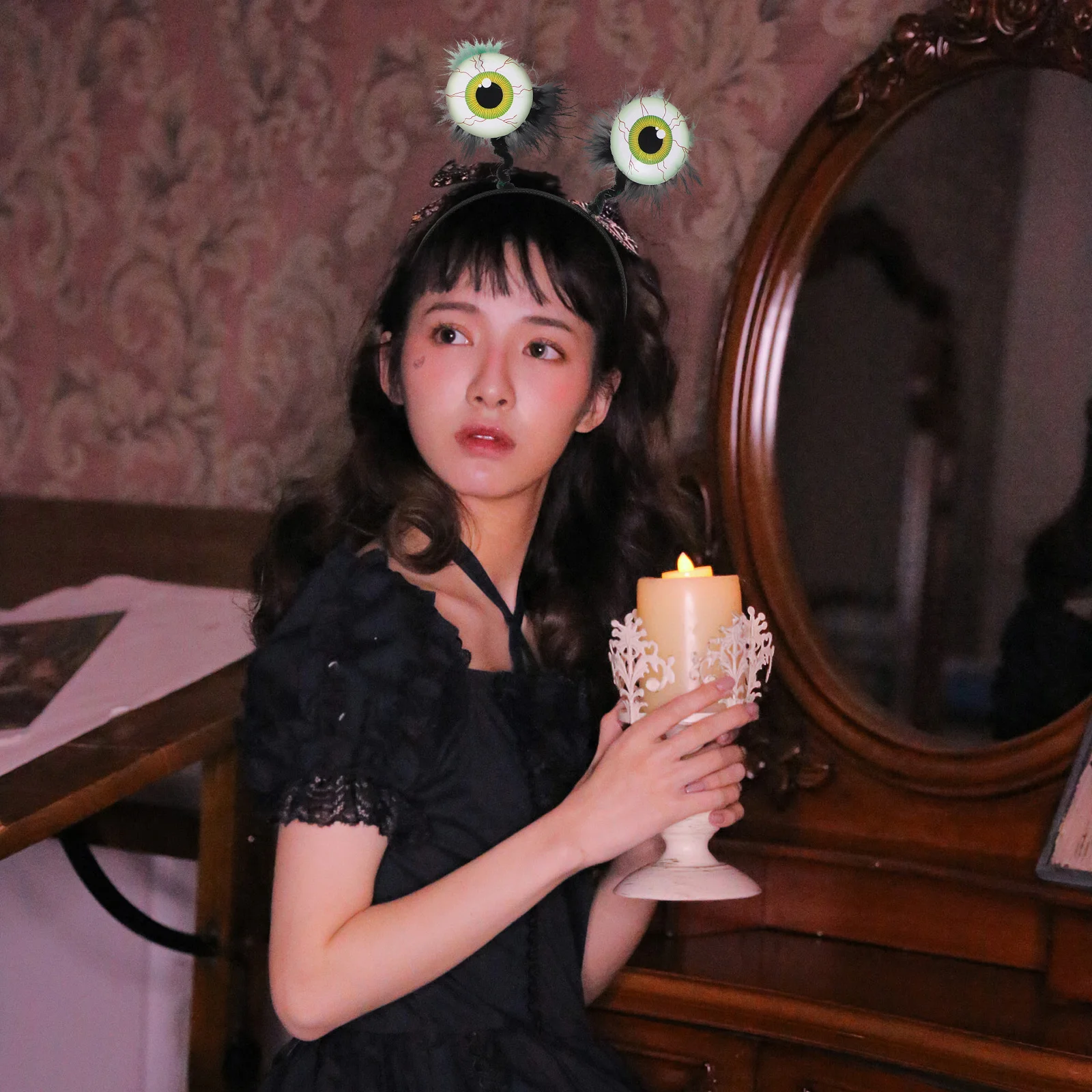 Bandeau globe oculaire d'halloween, 4 pièces, Unique, effrayant, grand Design, Flexible, léger, confortable pour enfants et adultes, fête costumée