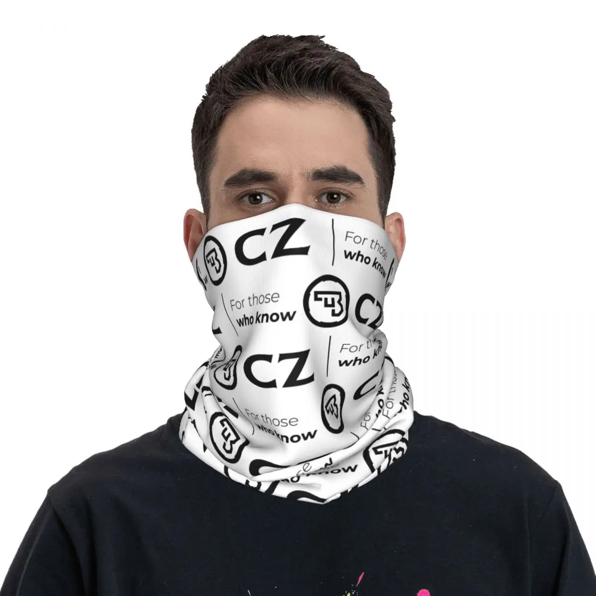 Ceska Zbrojovka CZ Bandana con estampado de armas de fuego, máscara de pasamontañas, bufanda cálida, ropa de cabeza para correr, Unisex, Adulto, transpirable