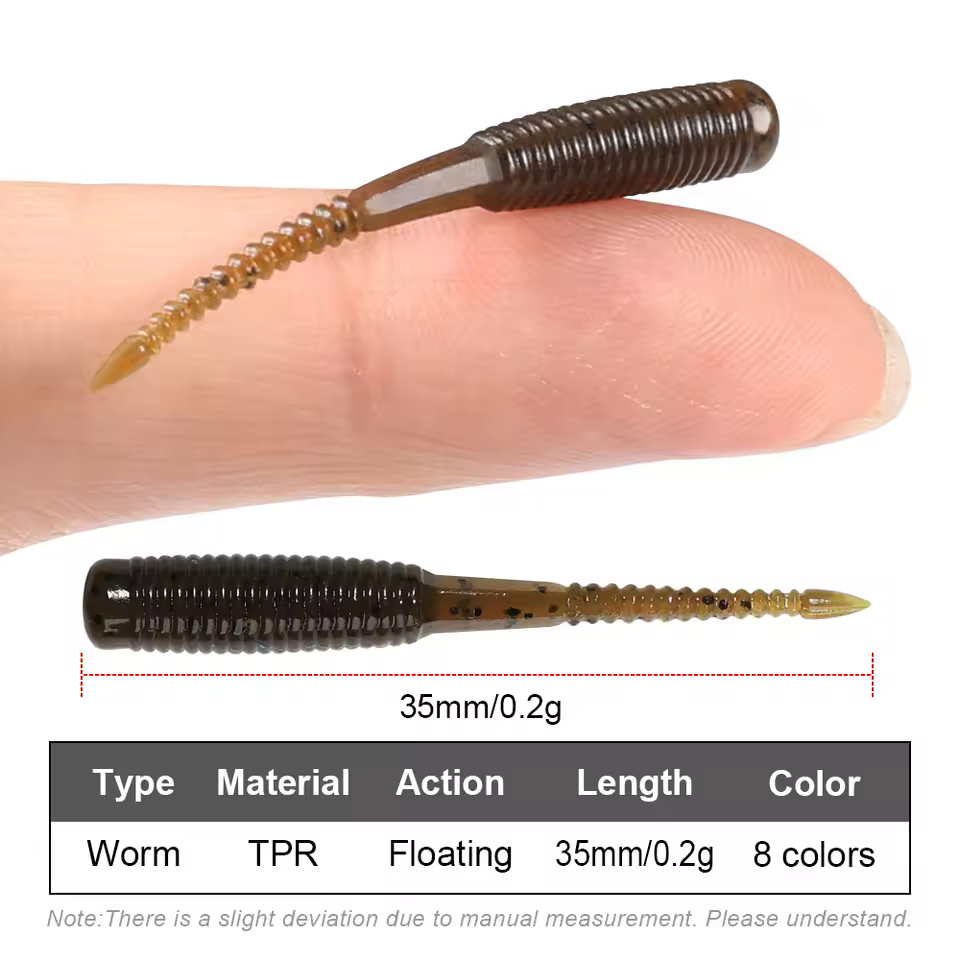 Spinpoler 20pcs/box Ajing Soft Fishing Lure 3.5cm Rockfish TPR Swimbaits Nightlight Worm Ice Jig Artificial Baits Bass Tackle - AliExpress 