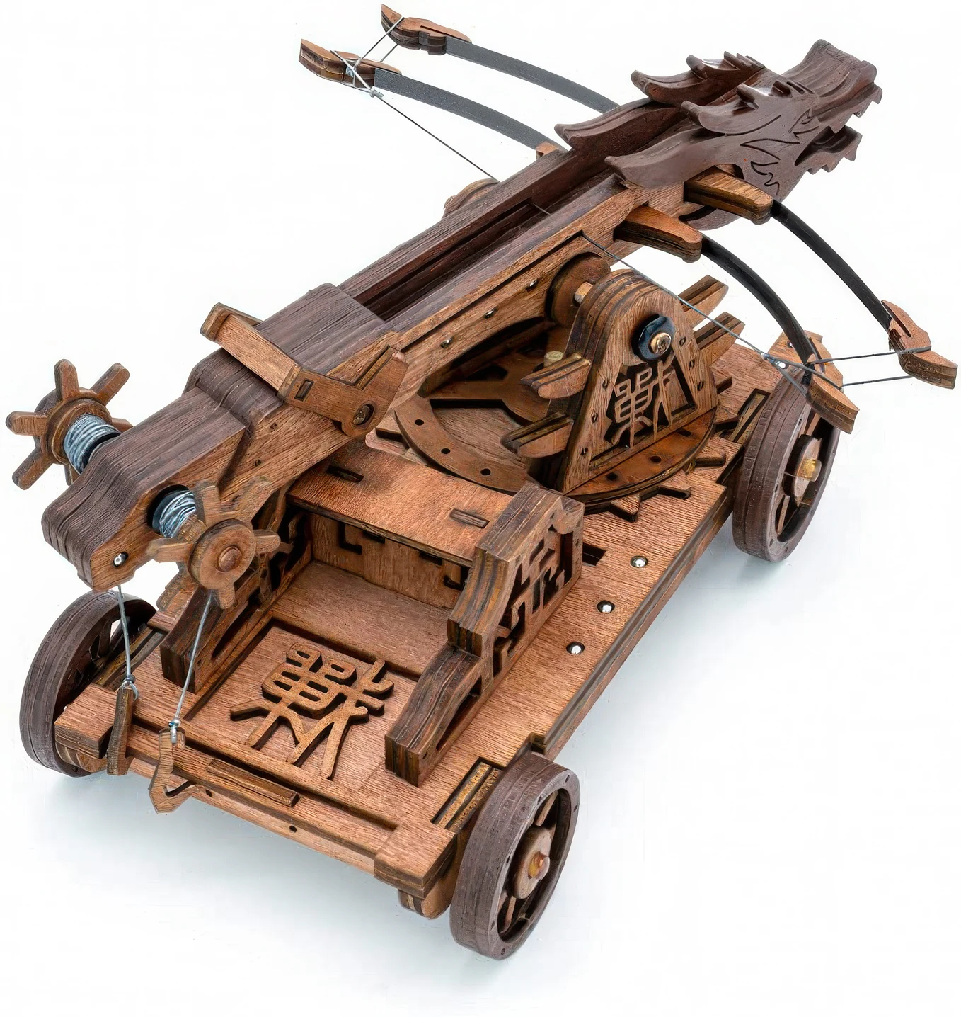 نموذج باليستا بمقياس 1:48 - مجموعة ألغاز خشبية ثلاثية الأبعاد، مجموعة آلات الحرب القديمة DIY للبالغين 14+