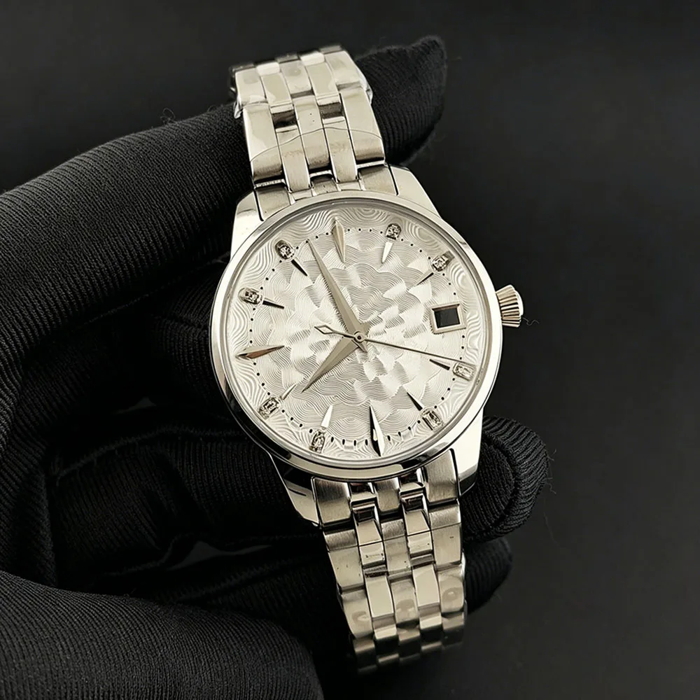 2026 New Ladies' Watch Cocktail Dial Watch 33mm Stainless Steel Watch Automatic Watch Suitable for NH35 Movement Watch view 2