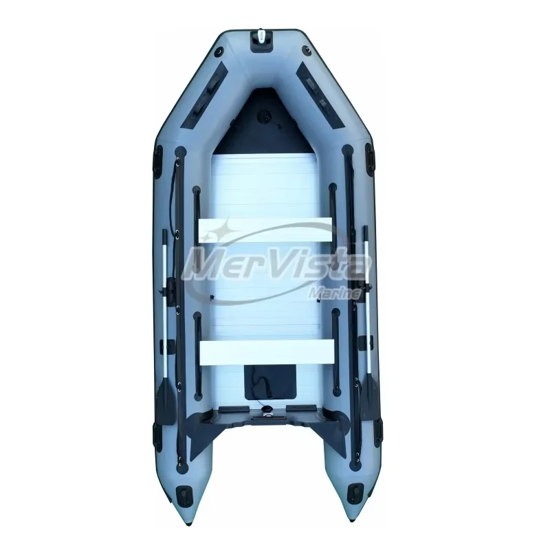 0.9mm PVC/Hypalon Large Grey Inflatable Rowing Boat