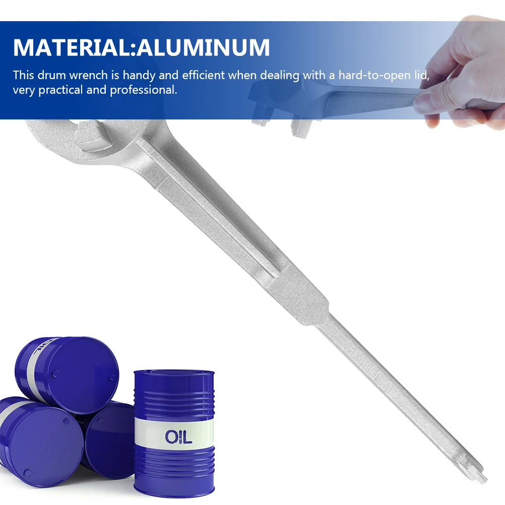 

Metal Bung Wrench Gallon Drum Opener Tool Strong Durable for 55 Gallon Barrel Cap Removal Bung Wrench Drum Opener Tool