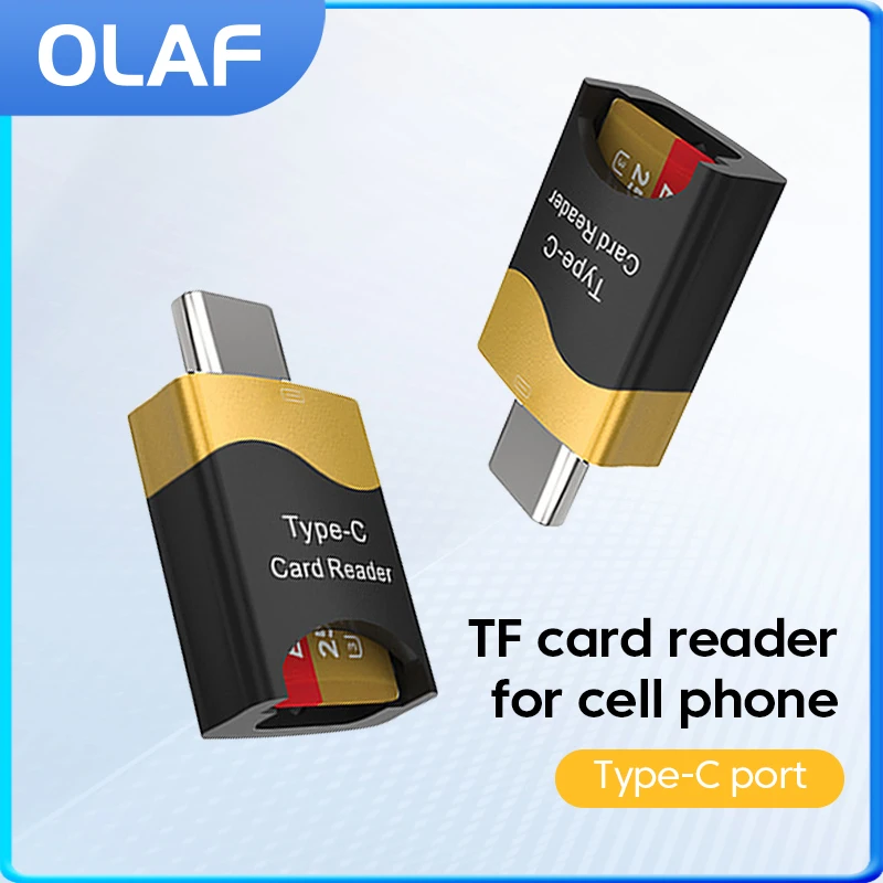 Type C Plug TF Card Reader Super Quick Data Transfer Adapter Support 2TB Connector For iPhone 15 Xiaomi Huawei Oneplus Cellphone