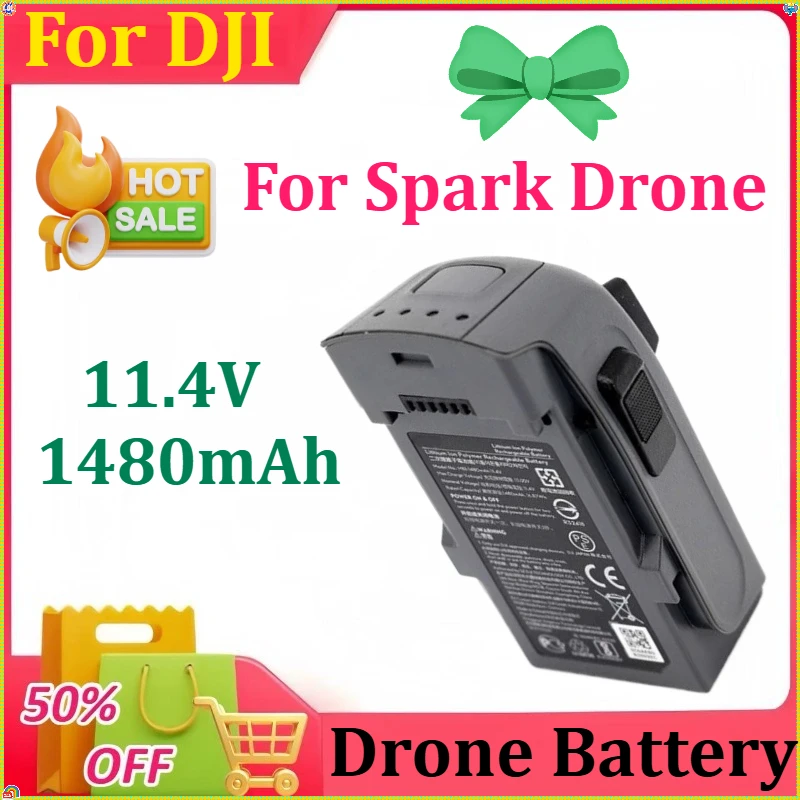 

1480mAh 11.4V for DJI Spark Drone Flight Drone Batteries
