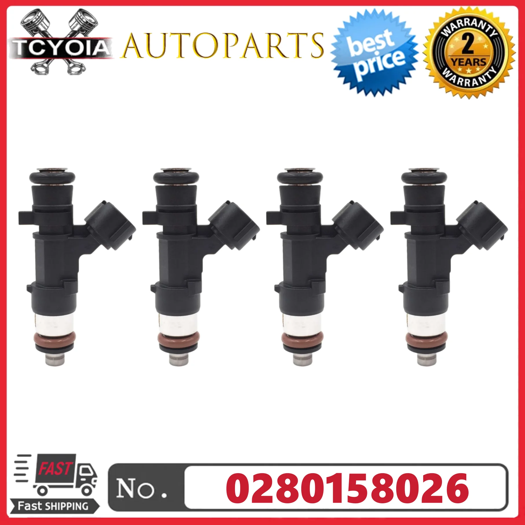 

4 шт./компл. топливных форсунок 0280158026 06A906031BS для VW Beetle Golf Golf City Jetta Jetta City 2.0L I4 2004-2010