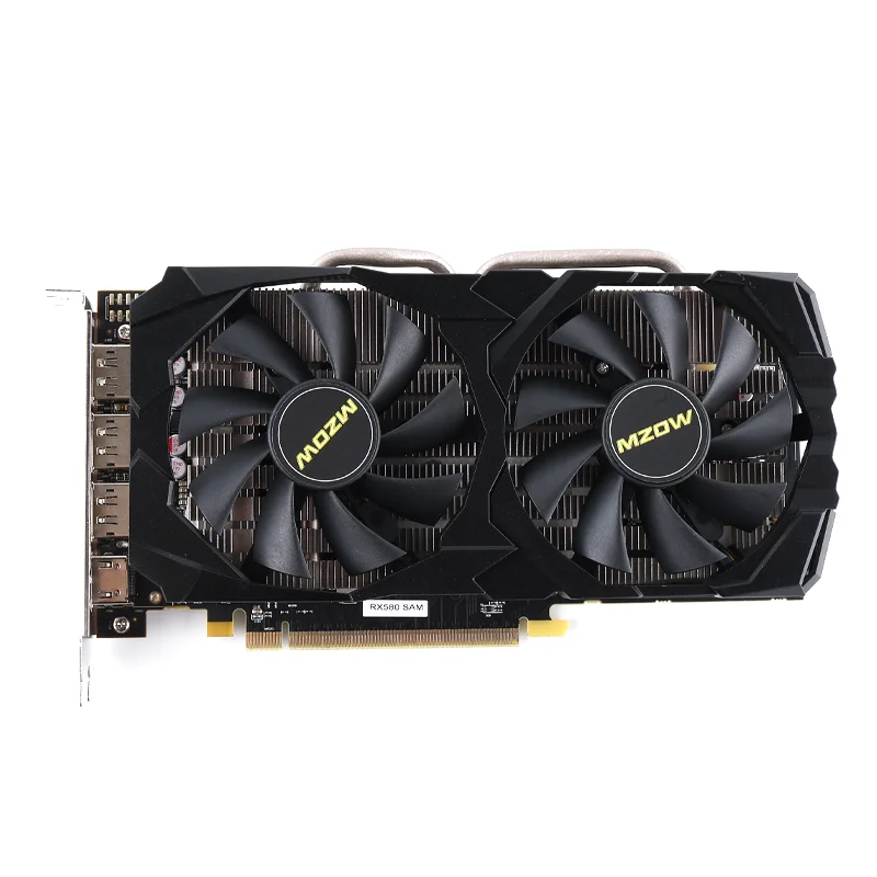 Imagem -04 - Placa Gráfica Mzow-amd Radeon rx 580 8gb Gddr5 256bit 2048sp Pci Express 3.0x16 Gpu Jogos de Computador rx 580 8gb