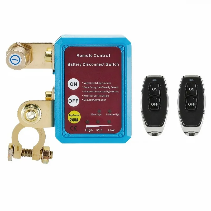 General truck 12V24V high current car battery power-off switch anti-running protection switch intelligent remote control
