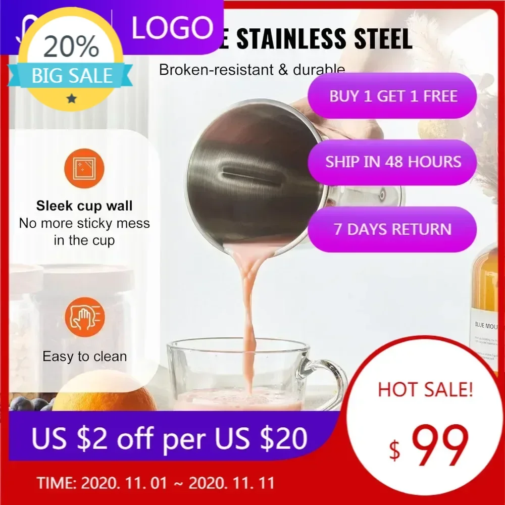 

Бестселлер: Электрический блендер для молочных коктейлей с двумя моторами 375 Вт, 3-скоростная машина для приготовления напитков