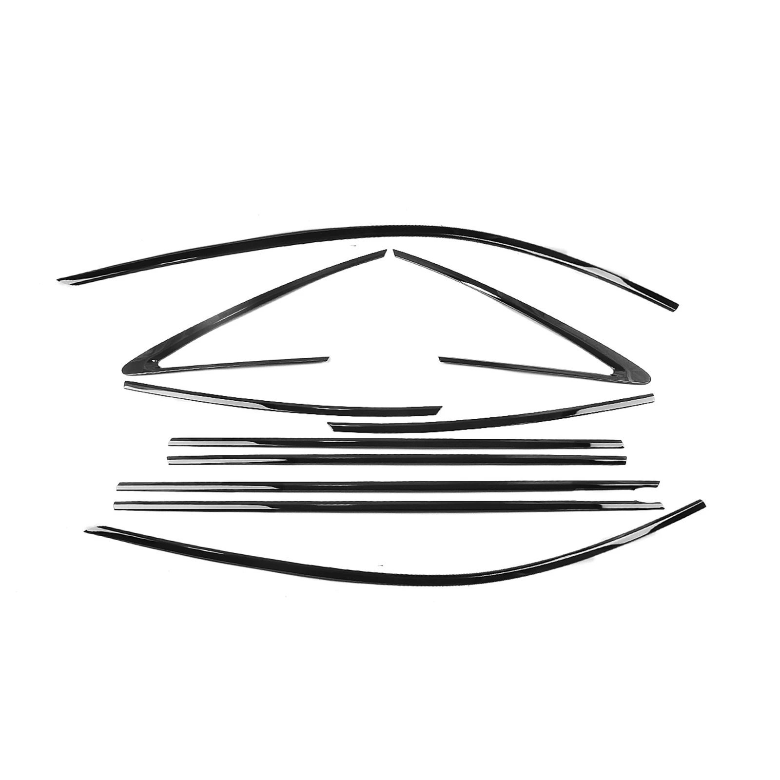 

Exterior Window Trim Strip Cover Door Seal Decorative Shade For AUDI A6 2019-2025 Short Axis