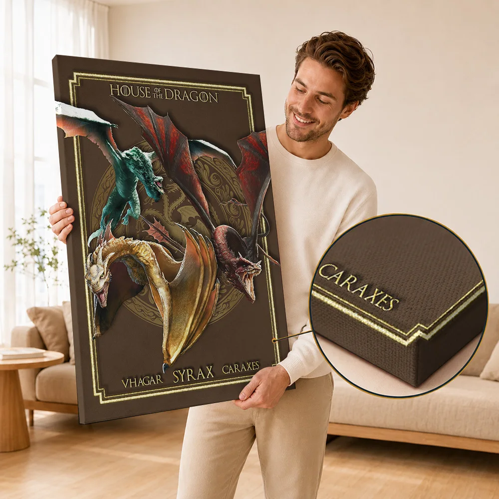 House Of The Dragon TV Series Canvas Posters Personalized Photo Epic Fantasy Theme Wall Art For Home Theater Birthday Present