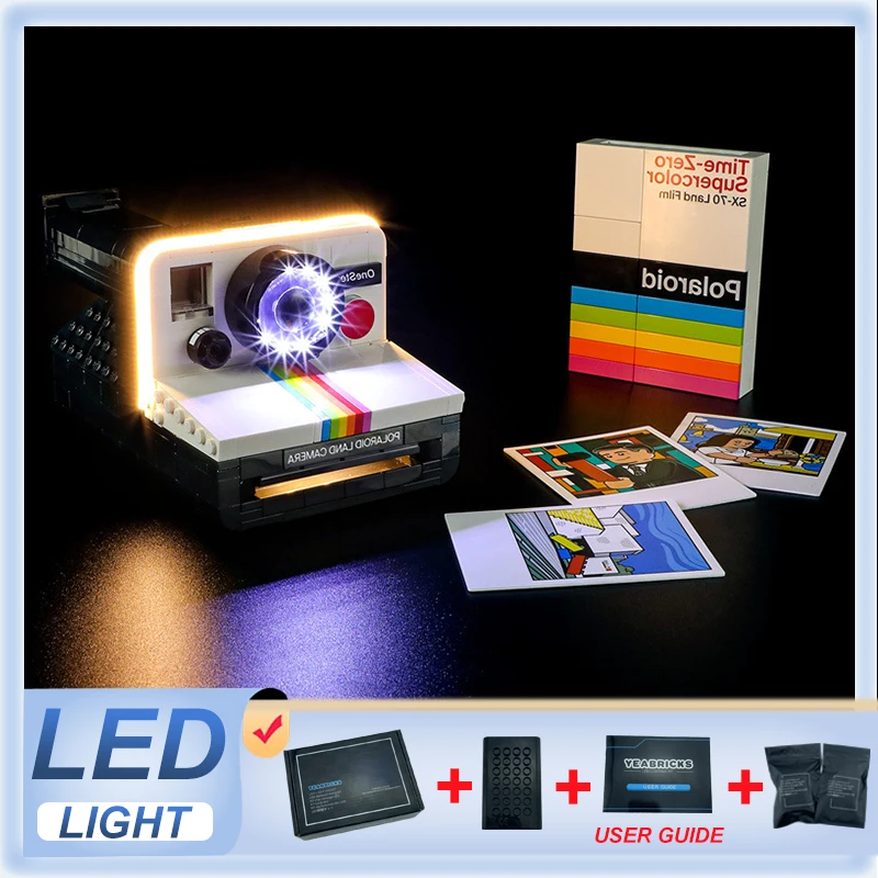 

Комплект светодиодных фонарей «сделай сам» для камеры LEGO 21345 Polaroid OneStep SX-70 (только светодиодный светильник, без модели блоков)