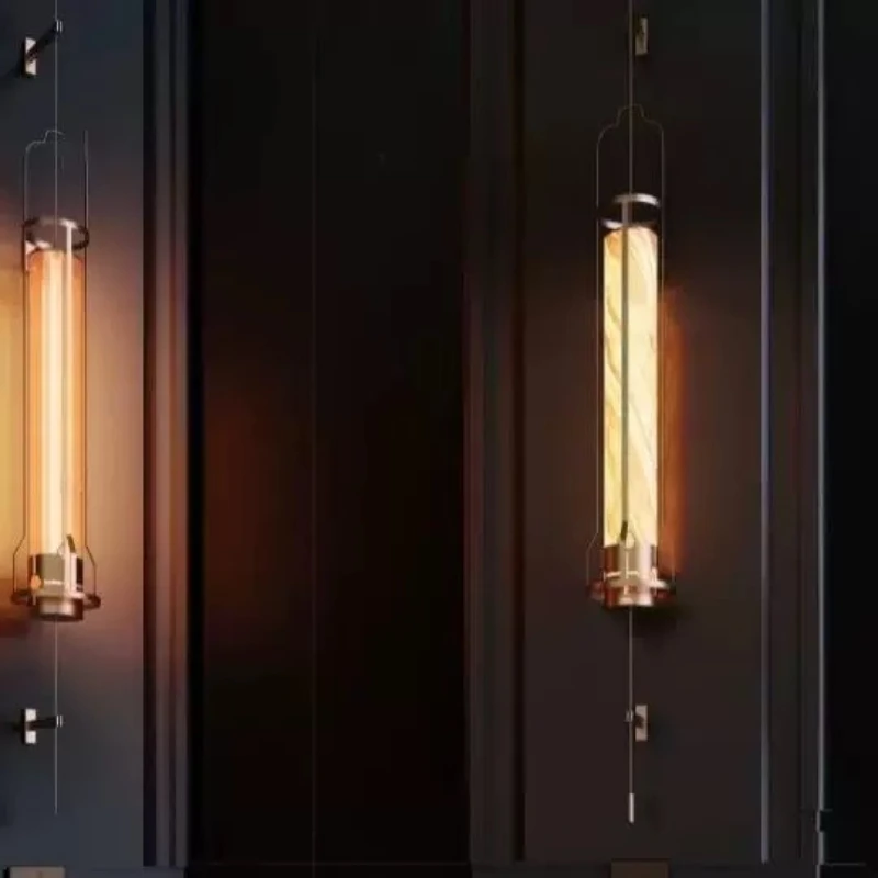 Modern Minimalist Long Pole Wall Lamp Bedhead Entrance Hall Background Sofa in Front of The Mirror High End Decoration Fixtures
