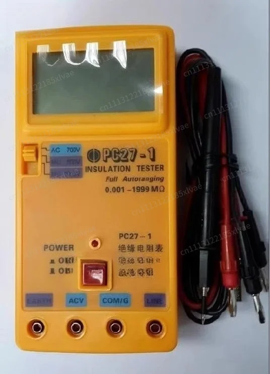PC27 Series Digital Megohmmeter PC27-1/-2H/-3H/-4 PC27-5G PC27-7H Auto Range High Voltage Insulation Test Meter
