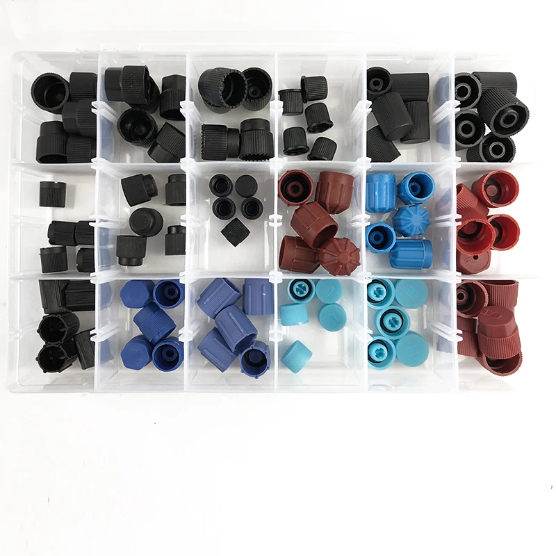 90 Piece Automotive AC Repair Kit for Professional Mechanics and DIY Enthusiasts Working on Car Air Conditioning Systems