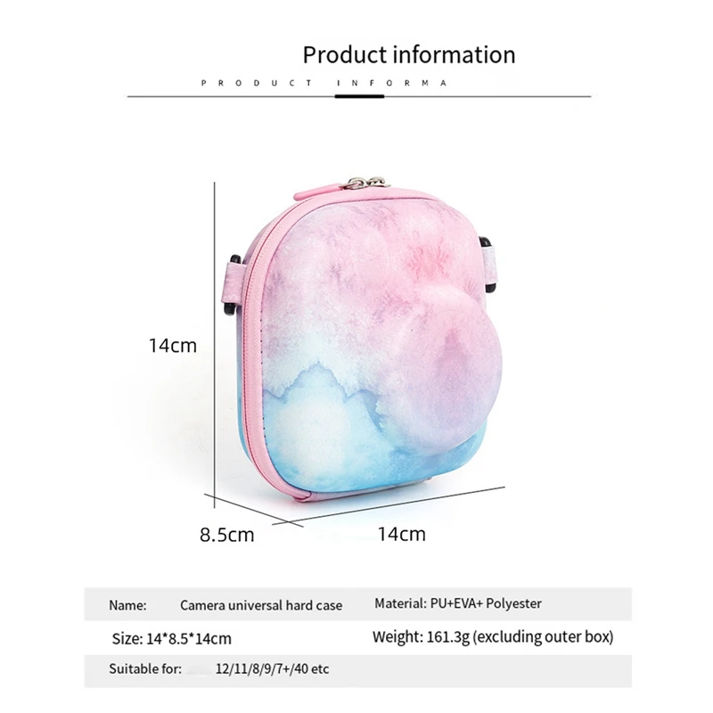 Instant Camera Case Bag For Fujifilm Instax Mini 12/11/9/8/7/40 Camera Carrying Shockproof EVA